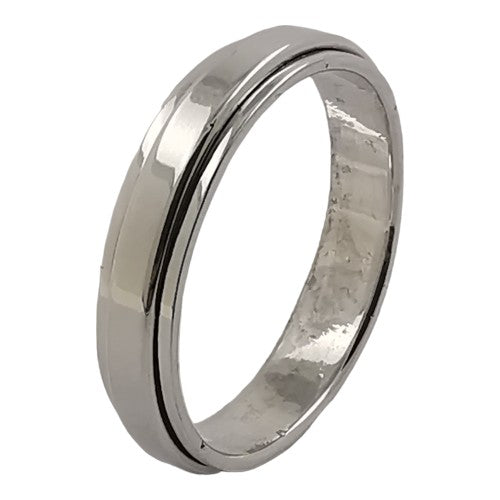 Anillo Plata de Ley 925 liso ANTIESTRES REF 990
