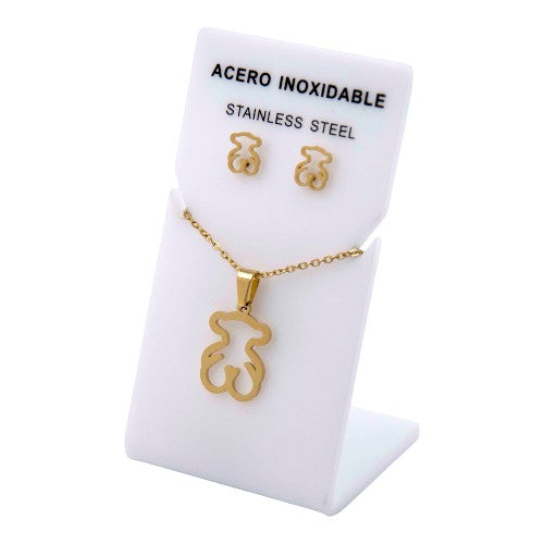 Conjunto Acero Dorado Oso mod. 79