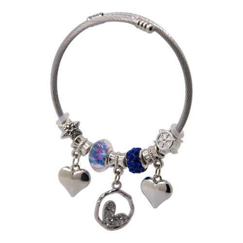 PULSERA AJUSTABLE CON DIJES ACERO MOD. 04 REF.-4