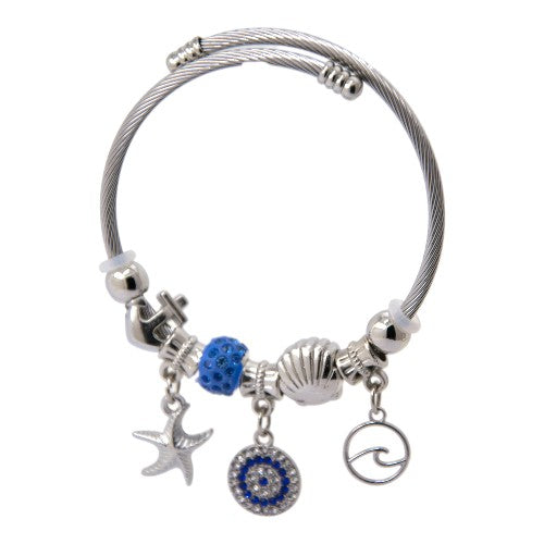 PULSERA AJUSTABLE CON DIJES ACERO MOD. 07 REF.-4