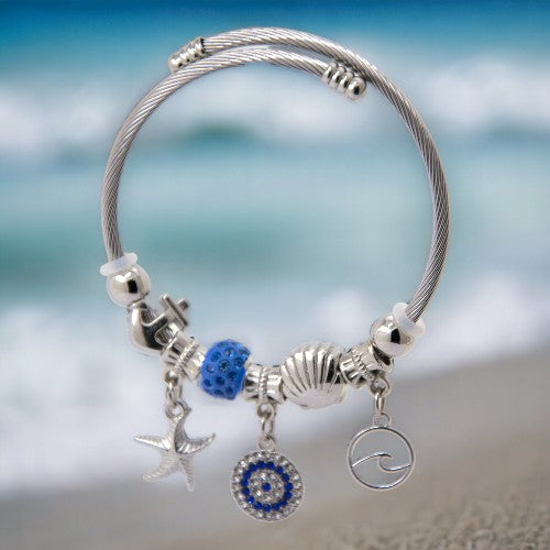 PULSERA AJUSTABLE CON DIJES ACERO MOD. 07 REF.-4