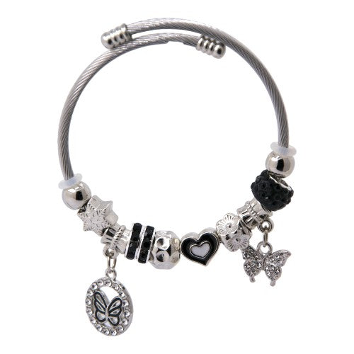 PULSERA AJUSTABLE CON DIJES ACERO MOD. 10 REF.-4