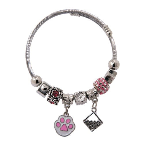 PULSERA AJUSTABLE CON DIJES ACERO MOD. 11 REF.-4