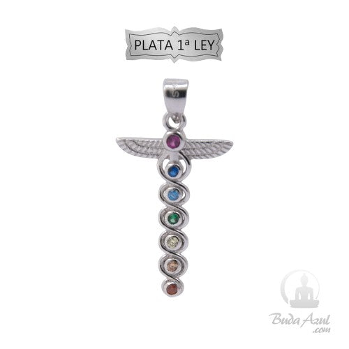 Colgante Plata Ley Reiki Circonitas REF390