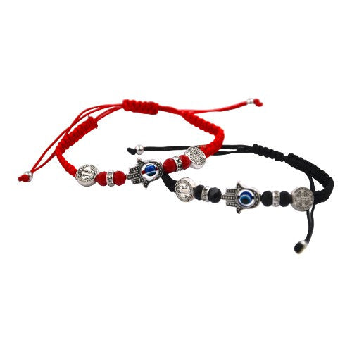 Pulsera Tejida San Benito Mano Ojo E5797-12
