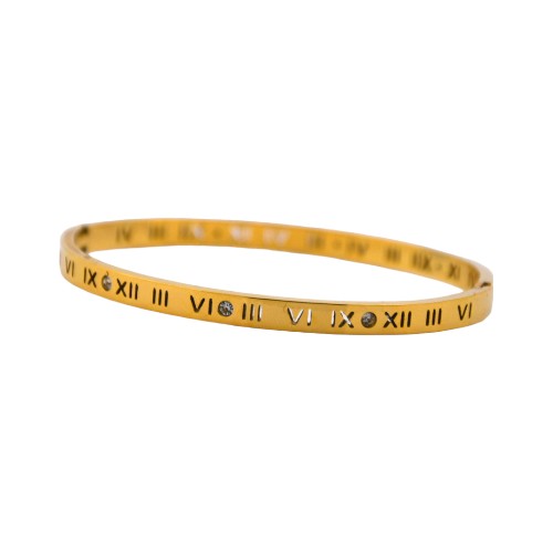 Pulsera Dorado Números Romanos REF. 7