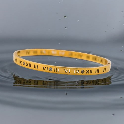 Pulsera Dorado Números Romanos REF. 7