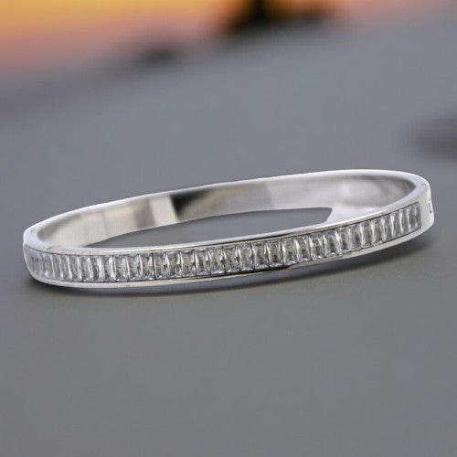 Pulsera Plateado con brillantes REF. 7
