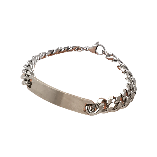 Pulsera Acero Plateado Esclava REF. 6