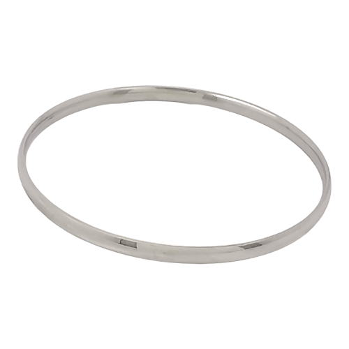 Pulsera Acero Plateado lisa REF. 5