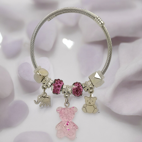 PULSERA AJUSTABLE CON DIJES ACERO MOD. 16 REF.-4