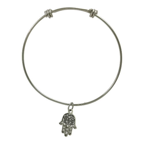 Pulsera Acero Ajustable Mano de Fátima REF. 3
