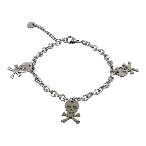 Pulsera Acero Plateado DANGER REF 4