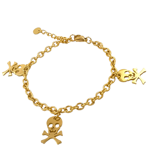 Pulsera Acero Dorado DANGER REF 4