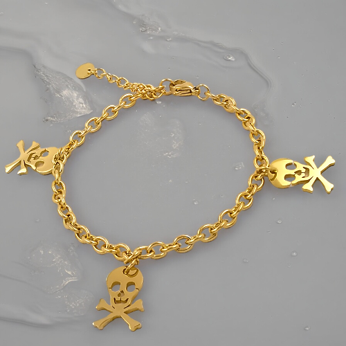 Pulsera Acero Dorado DANGER REF 4