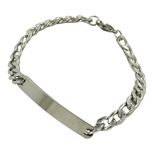 Pulsera Acero Plateado ESCLAVA REF 5