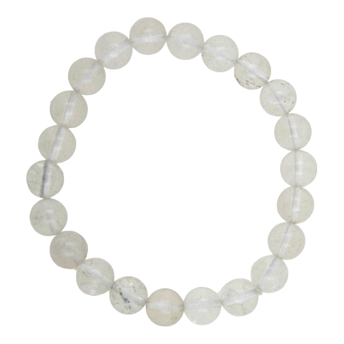 PULSERA MINERAL CUARZO CRISTAL 4MM REF. 3