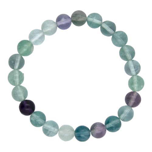 PULSERA MINERAL FLUORITA 6MM REF. 6