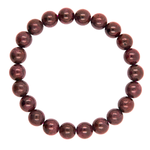 PULSERA MINERAL GRANATE 8MM REF. 6