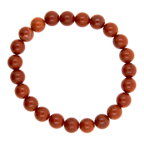PULSERA MINERAL JASPE ROJO 6MM REF. 4