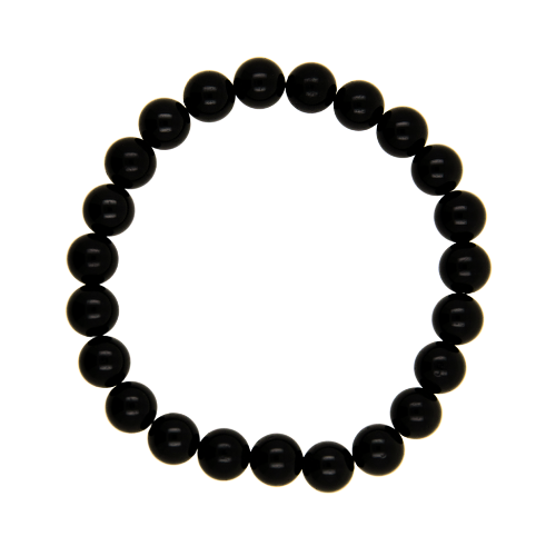 PULSERA MINERAL OBSIDIANA 8MM REF. 6