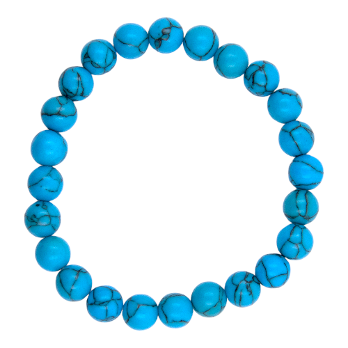 PULSERA MINERAL TURQUESINA 8MM REF. 3