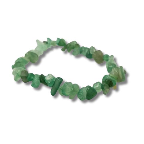 Pulsera Mineral Chip Aventurina