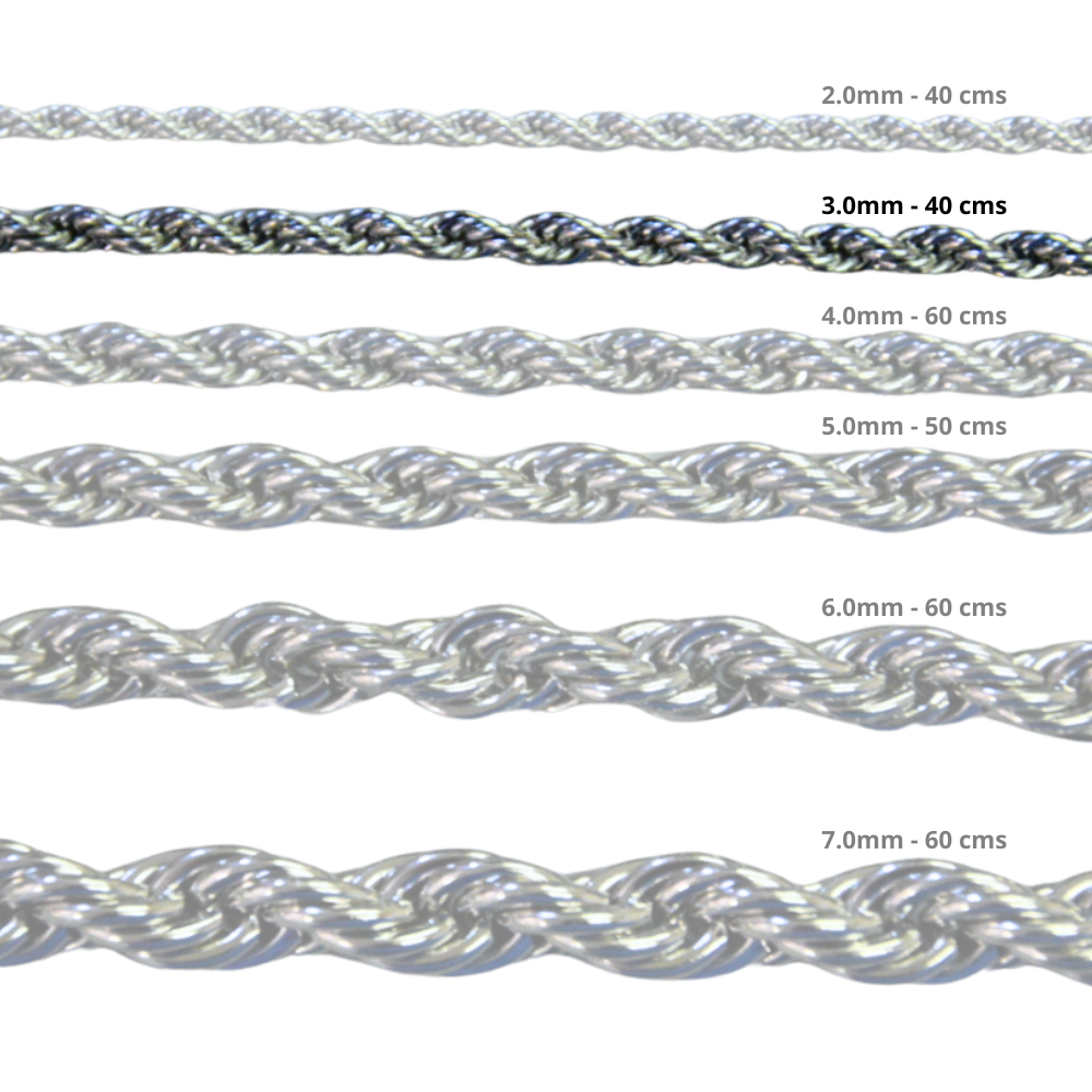 Cadena Acero inoxidable CORDON 3.0 - 40CM PLATEADO