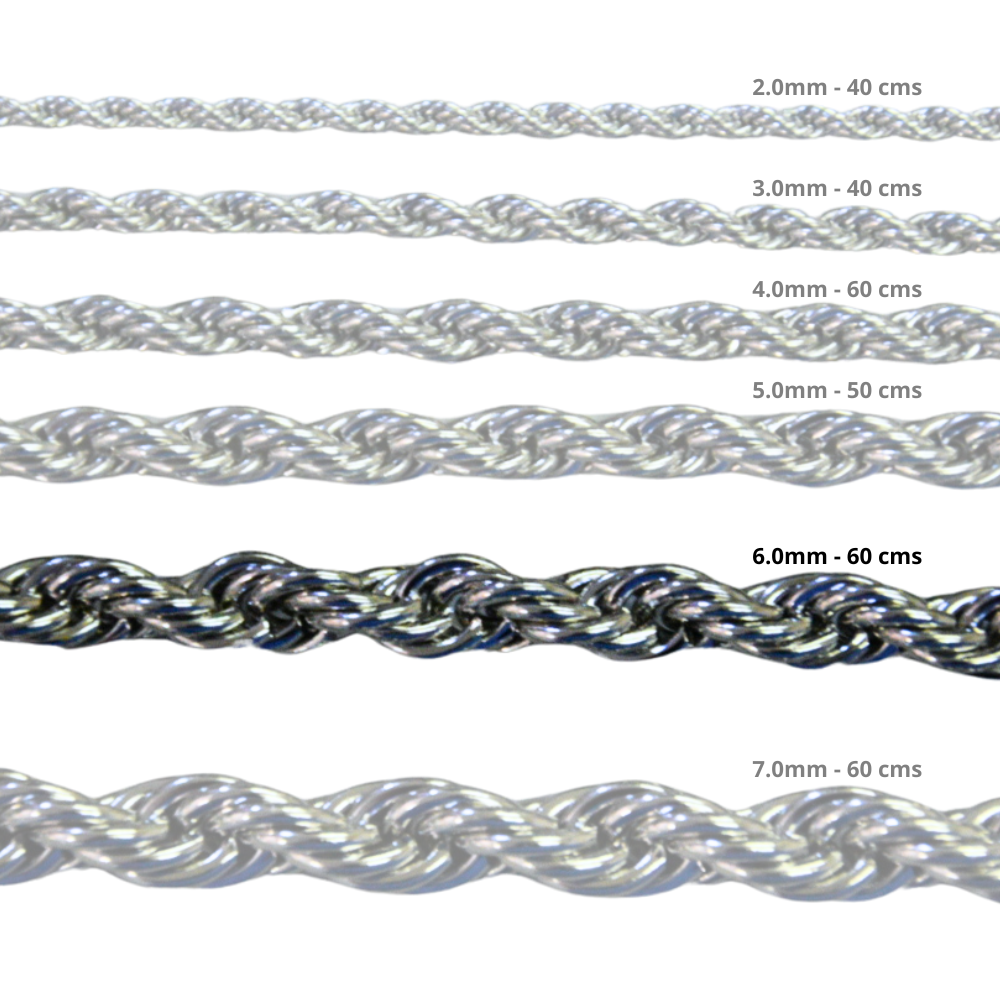 Cadena Acero inoxidable CORDON 6.0 - 60CM PLATEADO