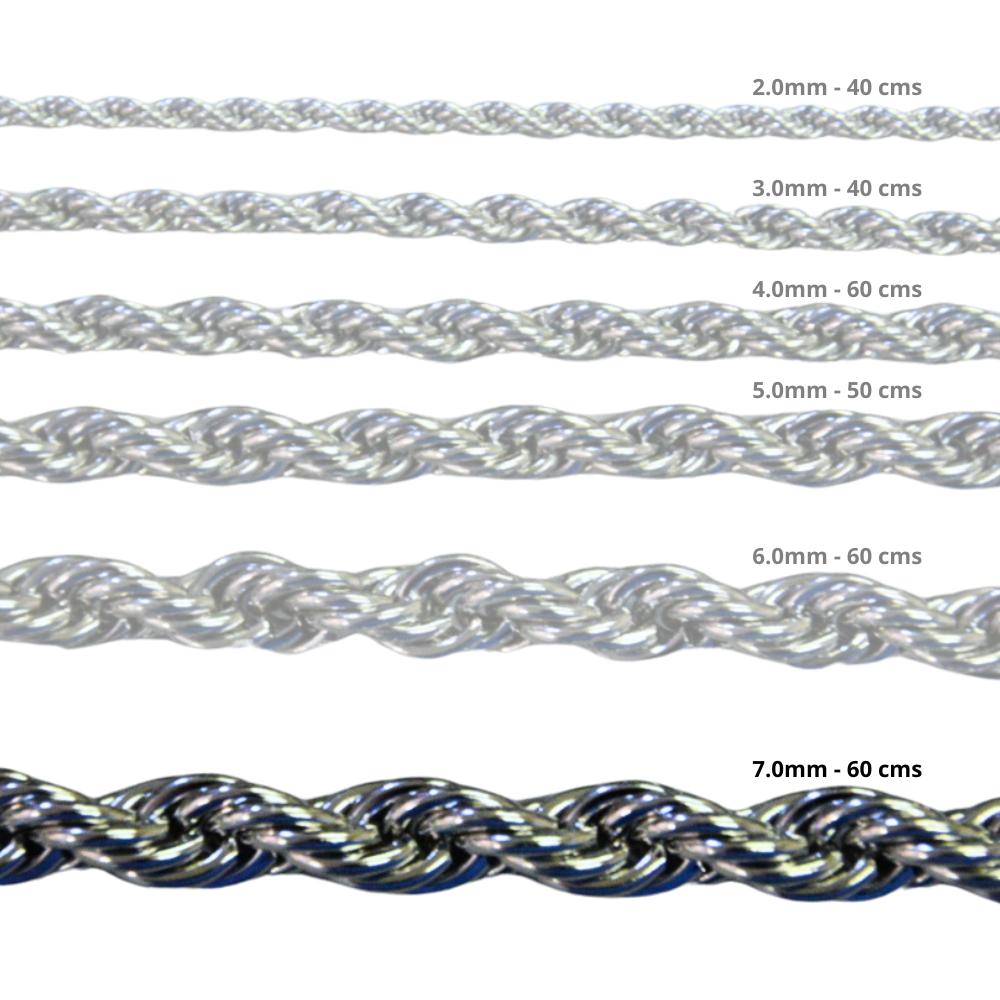 Cadena Acero inoxidable CORDON 7.0 - 60CM PLATEADO