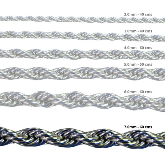 Cadena Acero inoxidable CORDON 7.0 - 60CM PLATEADO