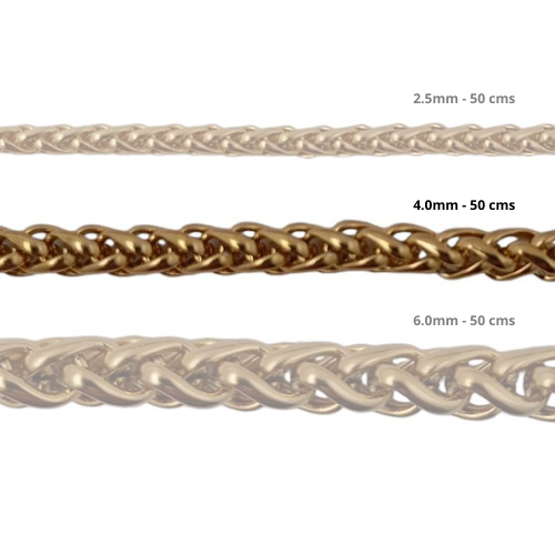 Cadena Acero inoxidable ESPIGA 4.0 - 50CM DORADO