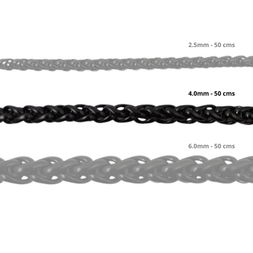 Cadena Acero inoxidable ESPIGA 4.0 - 50CM NEGRO