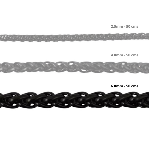 Cadena Acero inoxidable ESPIGA 6.0 - 50CM NEGRO