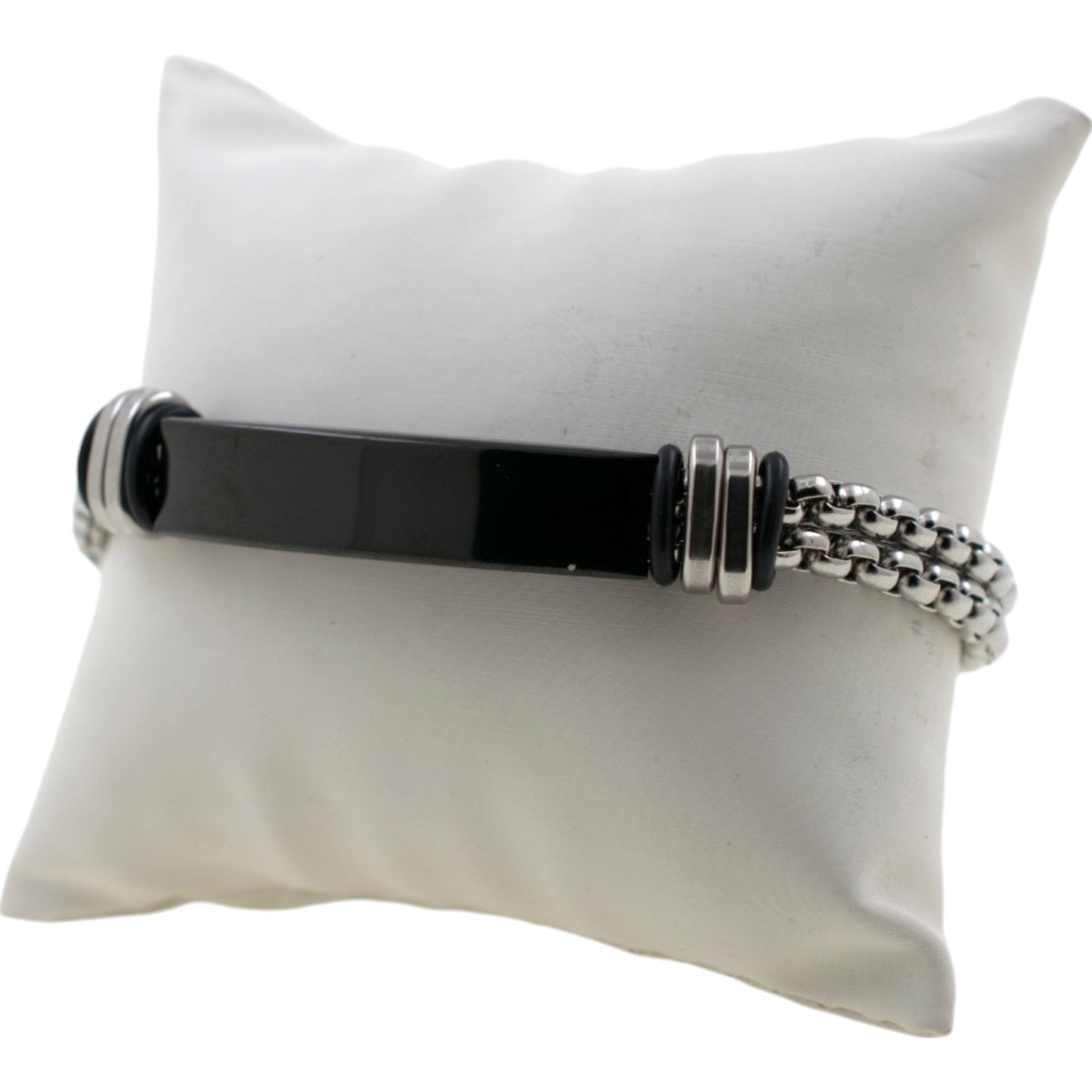 Pulsera acero Hombre 71 negro