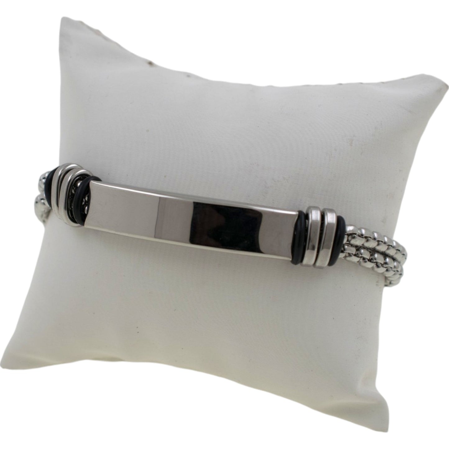 Pulsera acero Hombre 72 plateado