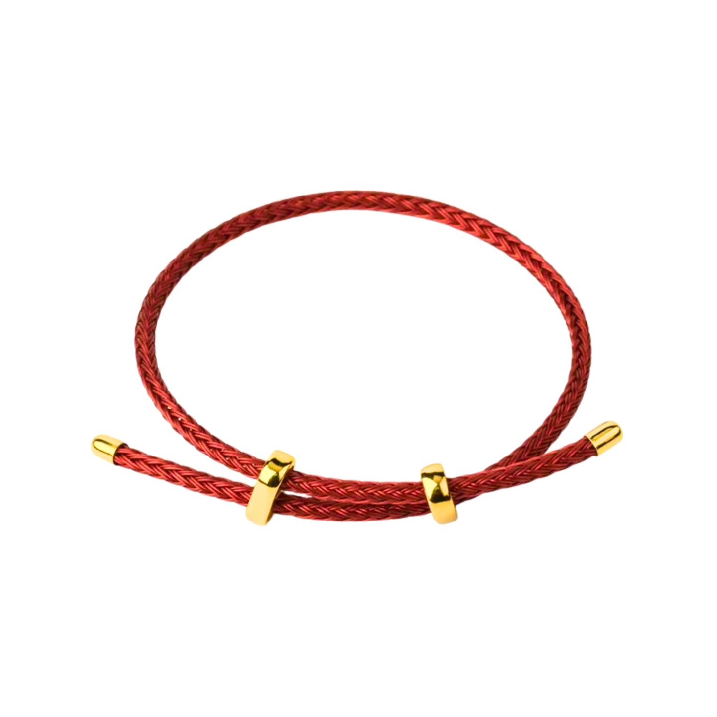 Pulsera cuerda ajustable - Rojo