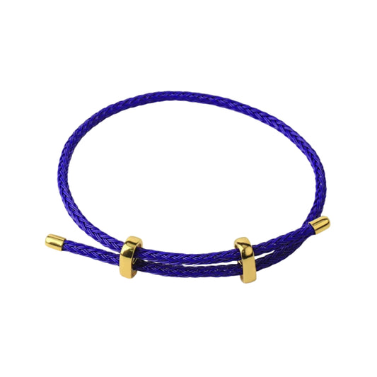Pulsera cuerda ajustable - Azul Marino