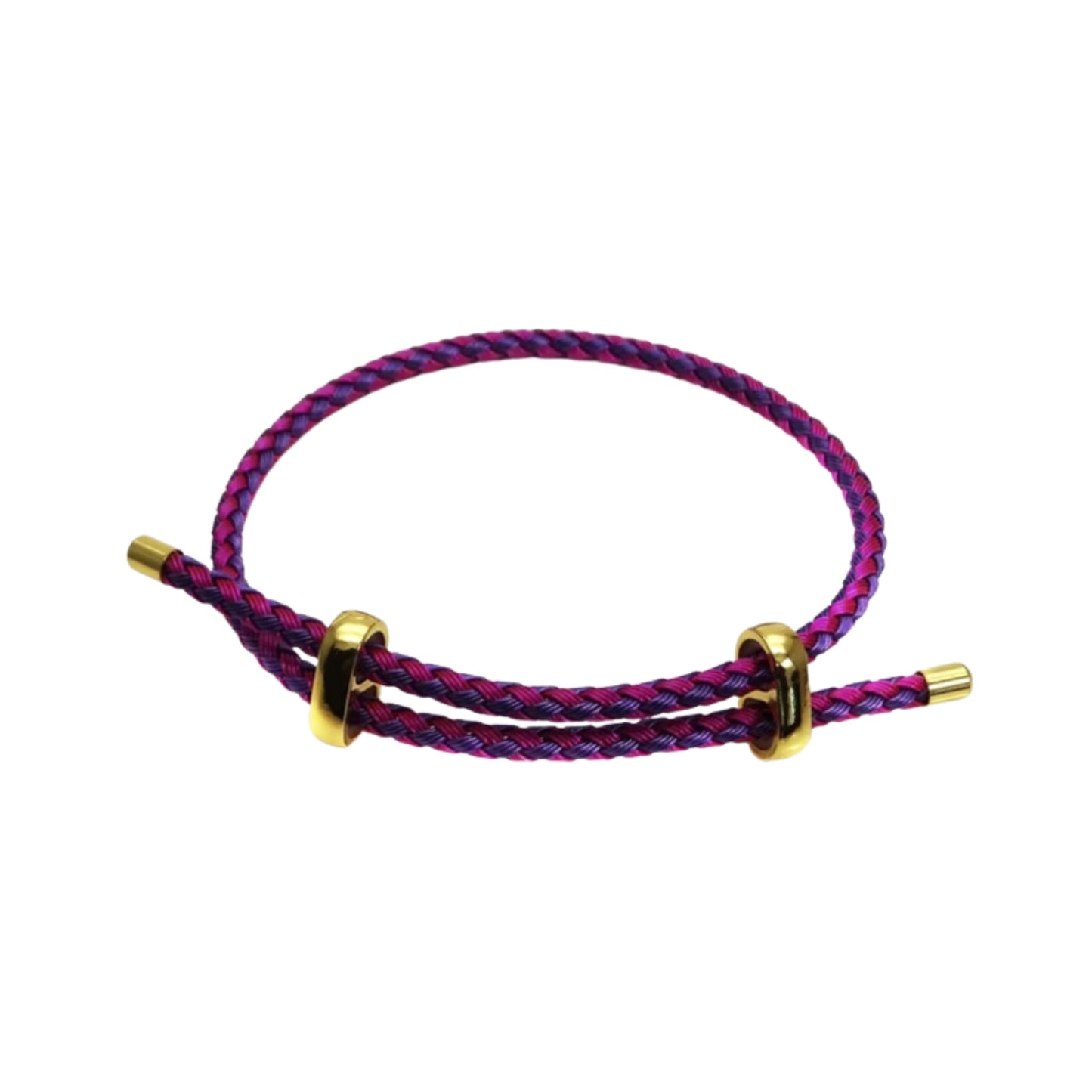 Pulsera cuerda ajustable - Violeta Rosa