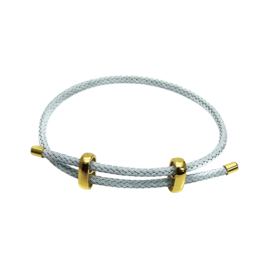 Pulsera cuerda ajustable - Blanca