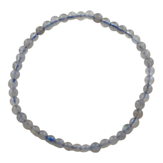 PULSERA MINERAL LABRADORITA 4MM REF. 8
