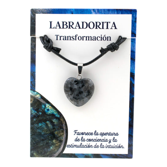 Colgante Corazón LABRADORITA 3