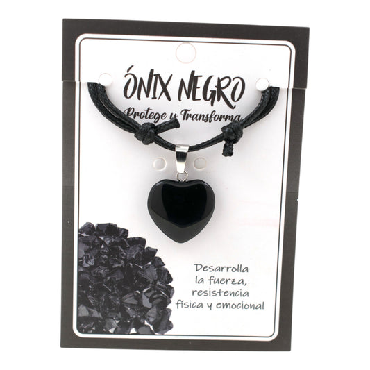 Colgante Corazón ÓNIX NEGRO 3