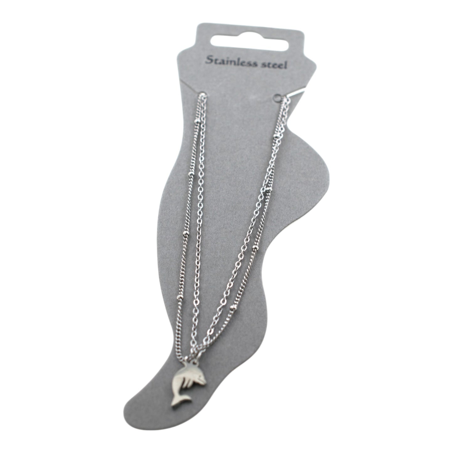 Tobillera Acero Plata DELFÍN - 6