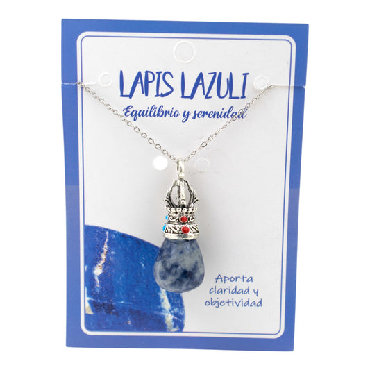 Colgante acero Dorge Vajra con Lapislazuli REF 5