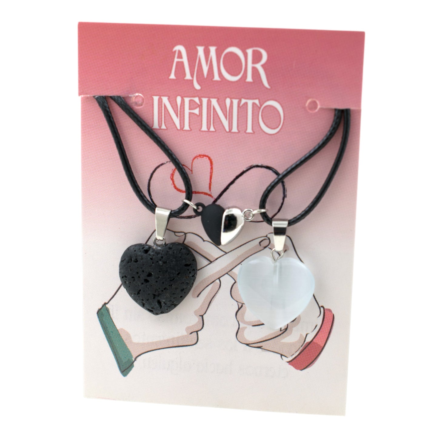Colgante Dúo Corazón con Corazón Magnético REF 5