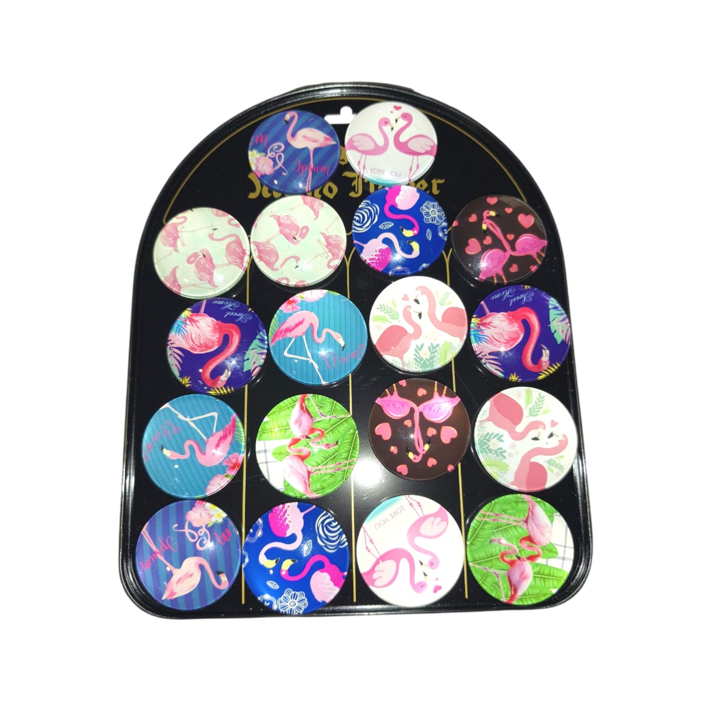 Set Iman de Nevera Variado Flamencos 18pcs