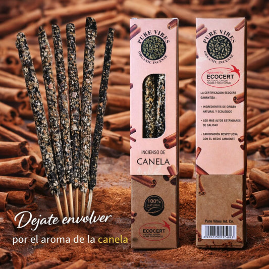 Incienso orgánico Pure Vibes CANELA