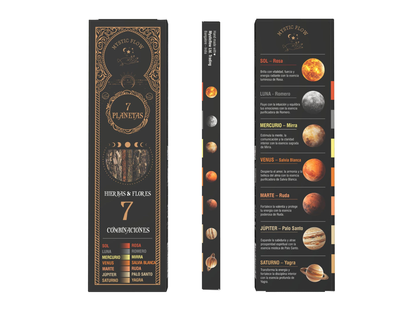 Incienso 7 Planetas 7 Hierbas & Flores Mystic Flow (Pack 12 Cajas)
