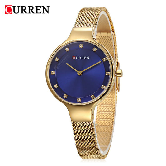 RELOJ CURREN MUJER 9008 AZUL-DORADO